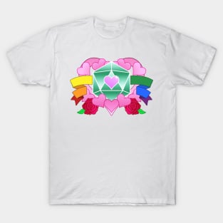 DiceHeart - Pride Banner, Green Dice T-Shirt